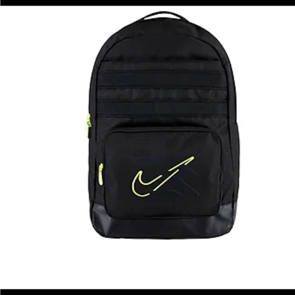 3Brand Russell Wilson Pro Nike Laptop Backpack, Medium, Black/Green - Picture 1 of 2